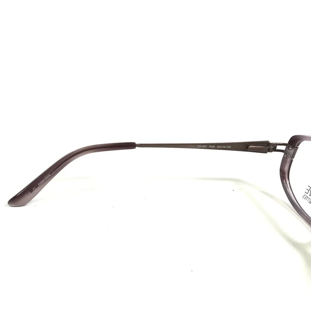 Catherine Deneuve Eyeglasses Frames CD-357 PUR Purple Square Full Rim 54-16-135